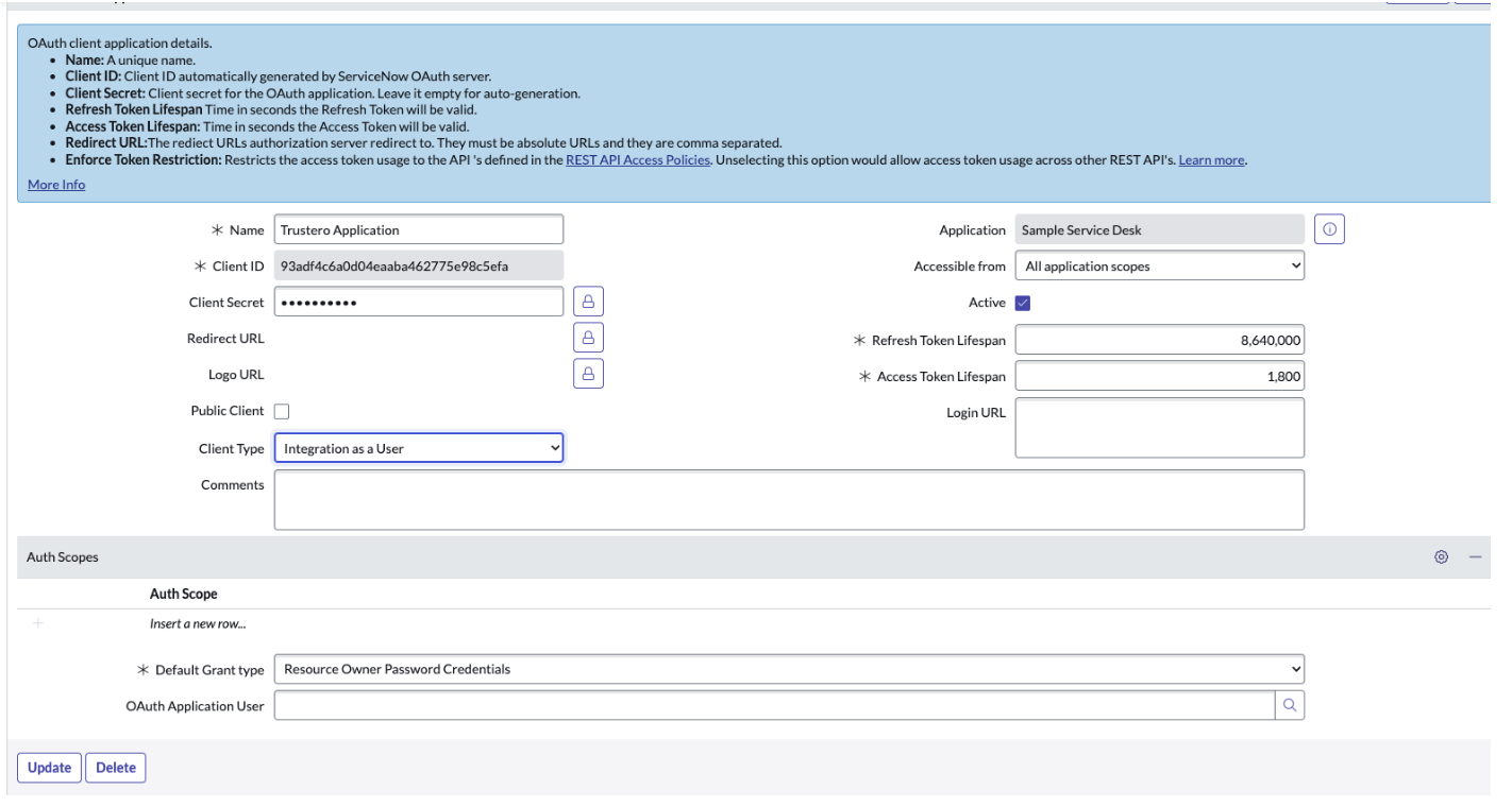 Service Users Form ServiceNow Workflow Management - Creating a Service User